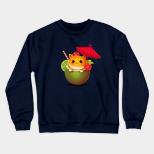 Cocktail cat Crewneck Sweatshirt